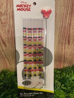 Disney Mickey Mouse Reusable Straw Set